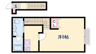 MOMENT COCO【202号室】の間取り