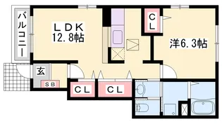パストラルⅡ【1階】の間取り