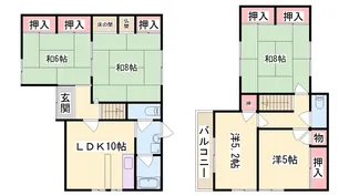 兵庫県西脇市野村町【一戸建】の間取り