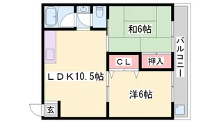 リノグランベル姫路【4階】の間取り