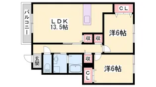 メゾン・ひまわり【1階】の間取り