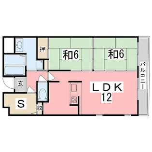 シティガーデン広畑【308号室】の間取り