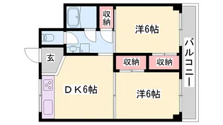 三木グリーンハイツ【304号室】の間取り