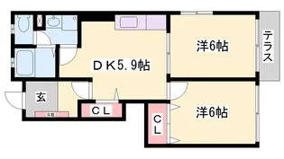グランスクエアⅠ【1階】の間取り