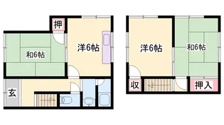 兵庫県姫路市飾磨区英賀宮町2【一戸建】の間取り