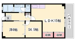 インタービレッジ八家駅前【306号室】の間取り