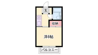 ハイツタイヨウ【201号室】の間取り