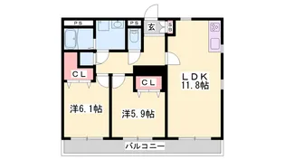 BRAIN福崎【203号室】の間取り