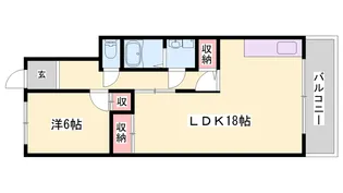 ハイツガルム【3-F号室】の間取り