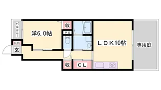 スカイルームⅡ【103号室】の間取り
