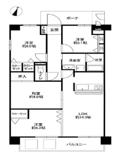 シートレジャー曽根駅前【301号室】の間取り