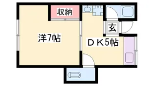 大昌荘【201号室】の間取り