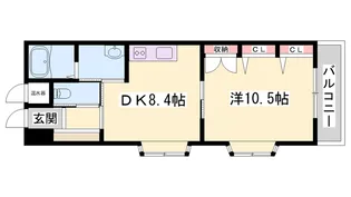リッチ・キャッスルI【4階】の間取り