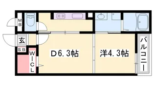 フィレール デュ トラジャⅦ【2階】の間取り