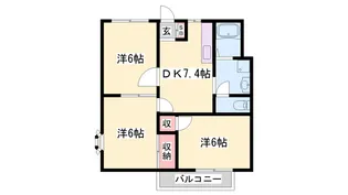 3DKの間取り画像