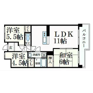 3LDKの間取り画像