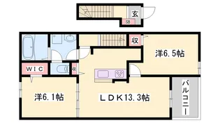 ハウオリエカヒ【2階】の間取り