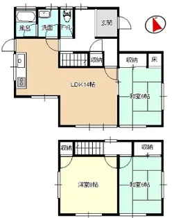 兵庫県赤穂郡上郡町高田台3【一戸建】の間取り