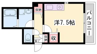 1Rの間取り画像