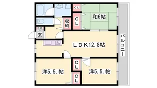 サンヴェール坊垣【3階】の間取り