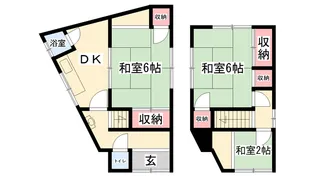 兵庫県姫路市飾磨区英賀【一戸建】の間取り