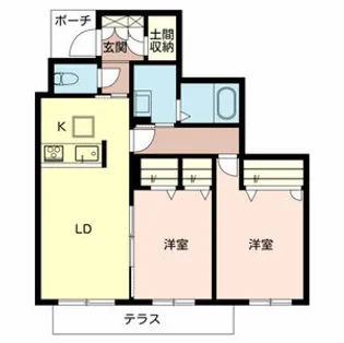 シャーメゾン ミリアン【1階】の間取り