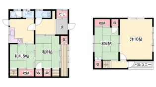 兵庫県大阪府姫路市大塩町【一戸建】の間取り