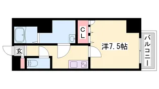レジデンスM姫路【405号室】の間取り