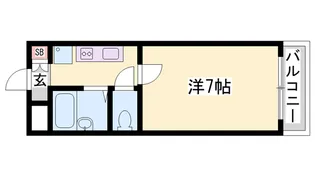 雅ガーデンハイツN【303号室】の間取り