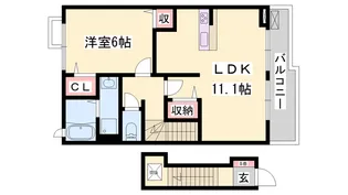 ベルフィオーレ【2階】の間取り