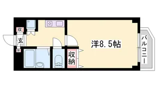 サニープレイス【107号室】の間取り