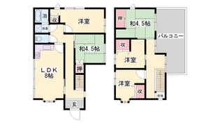 兵庫県小野市高山町【一戸建】の間取り