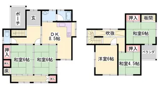 兵庫県姫路市田寺東2【一戸建】の間取り