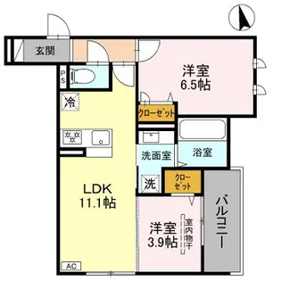 メゾン ド ソルテB棟【2階】の間取り