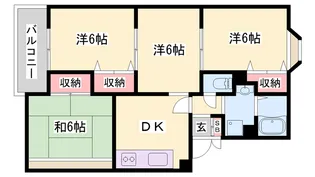 メルヴェーユ大村【106号室】の間取り