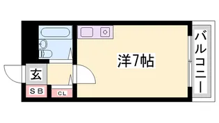 カルム白鷺【9階】の間取り