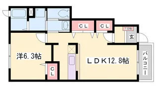フィールドパレスⅣ【1階】の間取り