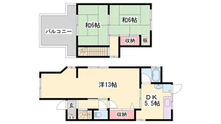兵庫県加古川市野口町野口【一戸建】の間取り