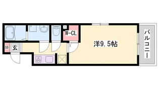 ノース・ロワイヤル【201号室】の間取り