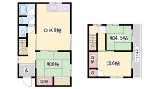 兵庫県高砂市曽根町【一戸建】の間取り