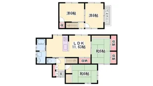 兵庫県高砂市中島3【一戸建】の間取り