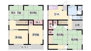 兵庫県姫路市神子岡前2【一戸建】の間取り