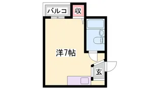 フローラル北平野【107号室】の間取り