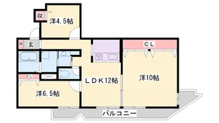 メゾン富士才【403号室】の間取り