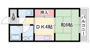 メゾン大半田【104号室】の間取り