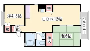 サンコーポ恵美酒B棟【2階】の間取り