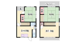 兵庫県三木市志染町中自由が丘【一戸建】の間取り