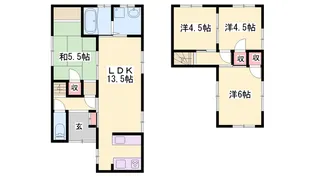 兵庫県姫路市山吹1【一戸建】の間取り