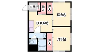 クィーンヒルズ【202号室】の間取り