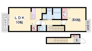 オールウェイズ翔【2階】の間取り